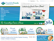 Tablet Screenshot of franklinfoods.com